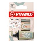 Stabilo surligneur boss mini naturevibes, etui carton de 3