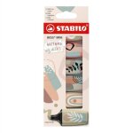 Stabilo surligneur boss mini naturevibes, etui carton de 6
