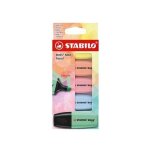 Stabilo surligneur boss mini pastel, etui carton de 5