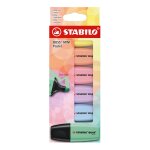 Stabilo surligneur boss mini pastel, etui carton de 6