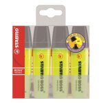 Stabilo surligneur boss pochette x4 jaune