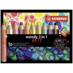 Stabilo woody 3 in 1 multicolore 10 pi�ce(s)