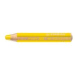Stabilo woody lot de 5 crayons de couleur jaune permanent primaire