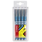 Stabilo worker colorful stylo roller bleu emballage 4 pi�ces (import allemagne)