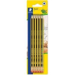 Staedtler 121 - s bk5d noris school lot de 5 crayons graphite 2b, b, hb, h, 2h noir