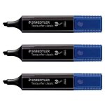 Staedtler lot de 3 surligneurs  textsurfer classic hidelighter , noir