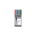 Staedtler 318 - 9wp4hz lot de 4 feutres permanents lumocolor pour r�troprojecteurs largeur de trait f ...