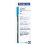 Staedtler 334 - 30 triplus fineliner feutre d'�criture bleu clair bo�te de 10 (import royaume uni)