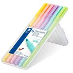 Staedtler 362 c marqueur 6 pi�ce(s) pointe ogive citron vert, menthe, p�che, rose, violet, jaune