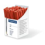 Staedtler 430 m - 2cp5 stick 430 stylo bille pointe moyenne rouge bo�te de 50