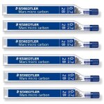 Staedtler lot de 6 etuis de 12 mines  mars micro carbon  0, 7 mm 2b