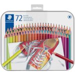 Staedtler crayon de couleur hexagonal, etui en mtal de 72