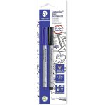 Staedtler feutre non permanent f / 0, 6 mm bleu / noir lot de 2