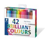 Staedtler feutre triplus brilliant colours, etui de 42 largeur. . .