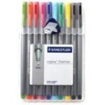 Staedtler fineliner triplus, couleurs assorties, �tui de 10