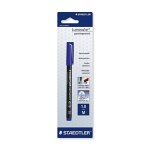 Staedtler - lumocolor 317 - blister 1 feutre permanent pointe moyenne 1 mm bleu