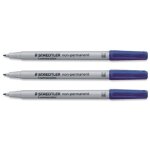 Staedtler lumocolor feutre pour r�troprojection pointe moyenne encre soluble bleue lot de 10