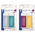 Staedtler mars plastic colour 526 50 e1 gomme a effacer 2 pi�ces