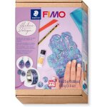 Staedtler set fimo pte a modeler 4 pains de 25 grammes + 3 cutters + 2 accessoires de modelage & instructions ...