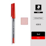 Staedtler - stylo a bille stick, 430 m, 0. 7mm, rouge, bleu, noir, fournitures scolaires et de bureau, ...