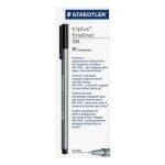 Staedtler - triplus fineliner 334 - boite de 10 feutres - pointe 0, 3 mm - encre noire
