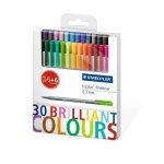 Staedtler triplus fineliner 334 set de 30 feutres pointe superfine 0, 3 mm assortis 24 + 6 offerts