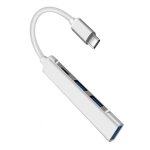 Station d'accueil 4 en 1 usb / type - c pour pc, alliage d'aluminium r�sistant a l'usure