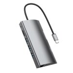 Station d'accueil 9 en 1 hub usb - c + hdmi - compatiblex1 + pdx1 + sdx1 + tf + vga + rj45, prend en ...