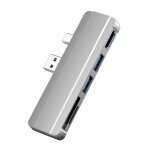 Station d'accueil usb 5 en 1, avec hdmi 4k, 5 ports usb 3. 0, adaptateur de lecteur de fente de carte ...