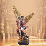Statue archangel en r�sine, figurine ange religieux et diable, ornement pour maison, bureau, chambre ...