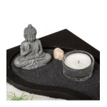 Statuettes et sculptures - jardin zen ying yang - 23, 5 x 23, 5 cm x h 7, 5 cm