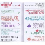Sticky notes repositionnables bloc - notes en allemand