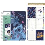 Stitch - agenda hebdomadaire non dat� + intercalaires - 19 x 24 x 2 c