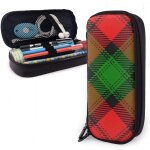 Style ecossais clan kerr tartan plaid th�me ecole porte - crayon pochette bureau stylo bo�te fermeture ...