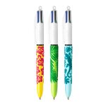 Stylo bille 4 couleurs 1 mm velours