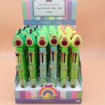 Stylo a bille avocat 8 couleurs, 0. 5mm, kawaii, dessin anim, mignon pour ecoliers, papeterie corenne ...