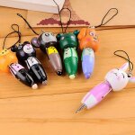 Stylo a bille en bois dessin anim�, ensemble de 6 pi�ces, stylo d'�criture pour enfants, papeterie cr�ative, ...