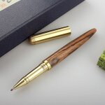Stylo a bille en bois de luxe noir de haute qualit�, cadeaux d'affaires, stylo a bille pour ecriture, ...