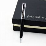 Stylo a bille en bois et en m�tal, cadeaux de luxe, encre noire de 0. 7mm, fournitures de bureau et d'�cole ...