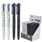 Stylo a bille chat 4 couleurs, 2 pi�ces / lot, noir, blanc, rouge, noir, bleu, vert, fournitures scolaires ...