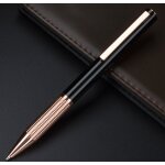 Stylo a bille avec clip noir et rose or, fournitures de papeterie pour bureau, ecriture el�gante