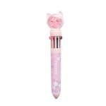 Stylo a bille color� pour fille, dessin anim� kawaii, chat de forage flash de sucre, stylo multi - couleurs, ...