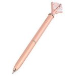 Stylo a bille couleur or rose avec strass : papier cadeau en métal pour fournitures de bureau Stylo a bille couleur or rose avec strass : papier cadeau en métal pour fournitures de bureau