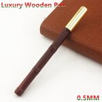 Stylo a bille cr�atif en m�tal, en bois et bambou, pour signature au bureau, 0. 5mm