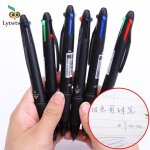 Stylo a bille cr�atif multicolore 4 en 1, stylo a bille r�tractable color�, stylo multifonction pour ...