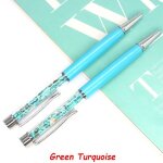 Stylo a bille en cristal avec pierre de gurison naturelle, mini gravier d'nergie, mode crative, papeterie, ...