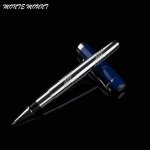 Stylo a bille de direction plus populaire, argent et bleu