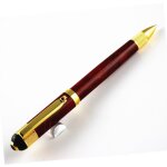 Stylo a bille d'�criture de luxe en m�tal dor� avec pince a rouleau avec nom, papeterie pour ecole et ...