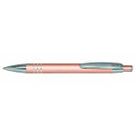 Stylo a bille - encre noire - r�tractable - corps alu - rose m�tal - avec etui - online