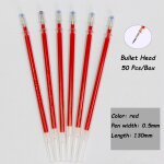 Stylos a bille gel en acier inoxydable, 0. 5mm, noyau de recharge universel, rouge, bleu, noir, ecriture ...